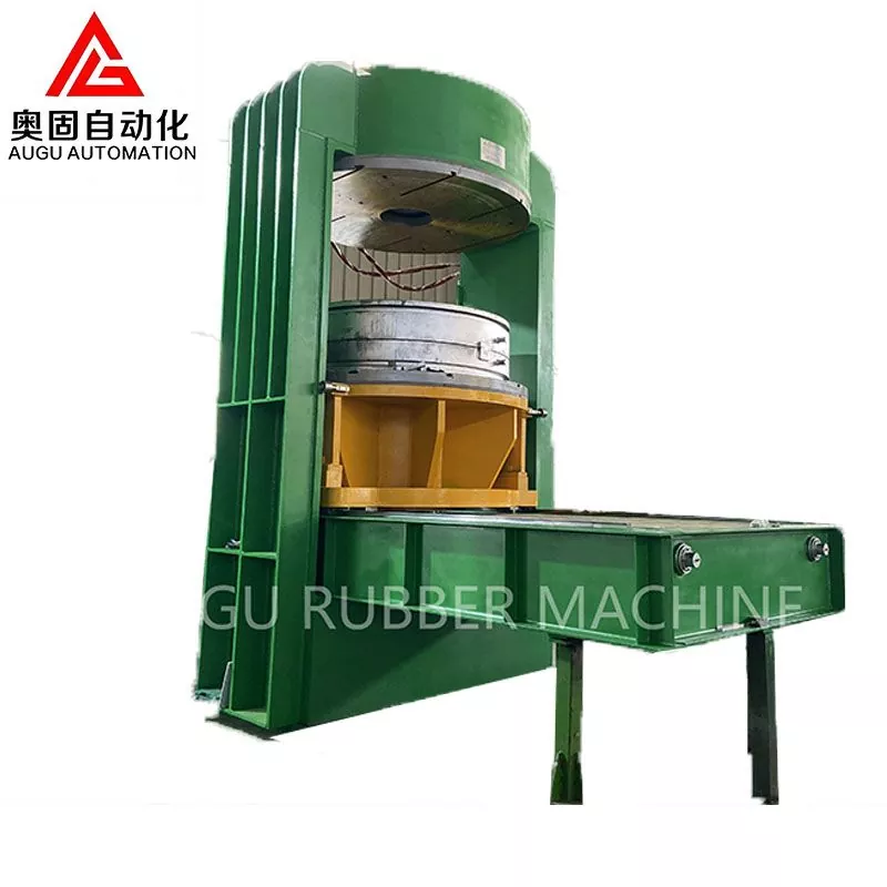 Machine de vulcanisation de presse de traitement de vessie de pneu solide